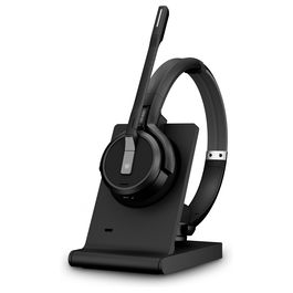 EPOS Impact 5000 Go Auriculares DECT Supraaural Inalámbricos USB-A Negros con Micrófono Boom para Oficina/Centro de Llamadas
