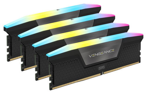 Corsair Vengeance RGB CMH128GX5M4B5600C40 128 GB (4x32 GB) DDR5 5600 MHz CL40 Corsair Vengeance RGB CMH128GX5M4B5600C40 128 GB (4x32 GB) DDR5 5600 MHz CL40