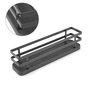 Emuca Kit de bandejas para especiero Titane para mueble de cocina o pared, Acero, Gris antracita