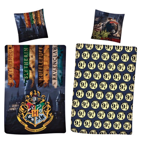 Harry Potter Funda Nórdica Reversible Cama 90cm 140x200cm Harry Potter Funda Nórdica Reversible Cama 90cm 140x200cm