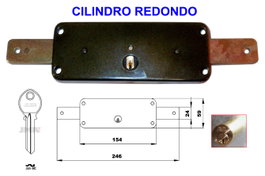 AVL 8011-A Cerradura para Persiana con Cilindro Redondo