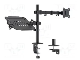 LogiLink Soporte para monitor de 17''-32'' con soporte para portátil en acero