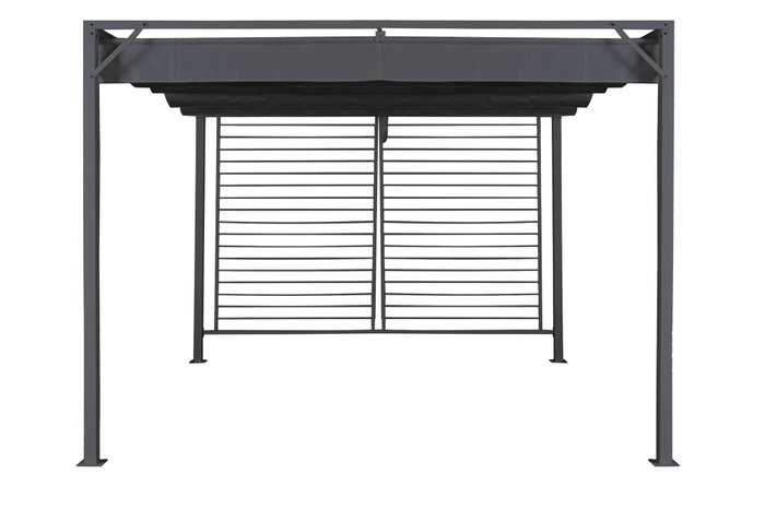 DKD Home Decor Pérgola para Terraza y Jardín Gris 300 x 230 x 300 cm