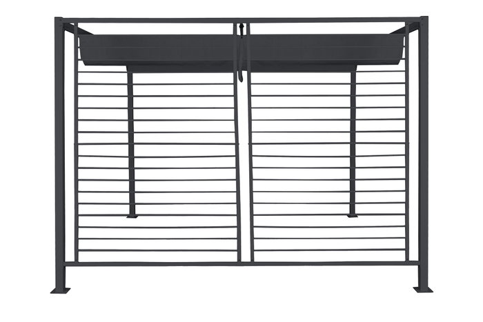DKD Home Decor Pérgola para Terraza y Jardín Gris 300 x 230 x 300 cm
