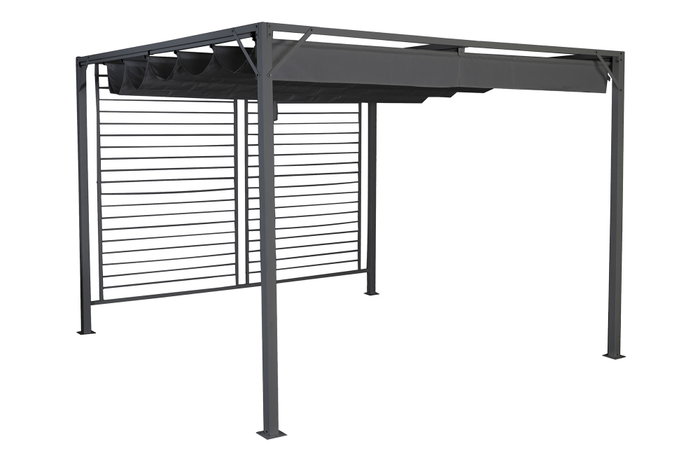 DKD Home Decor Pérgola para Terraza y Jardín Gris 300 x 230 x 300 cm
