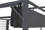 DKD Home Decor Pérgola para Terraza y Jardín Gris 300 x 230 x 300 cm