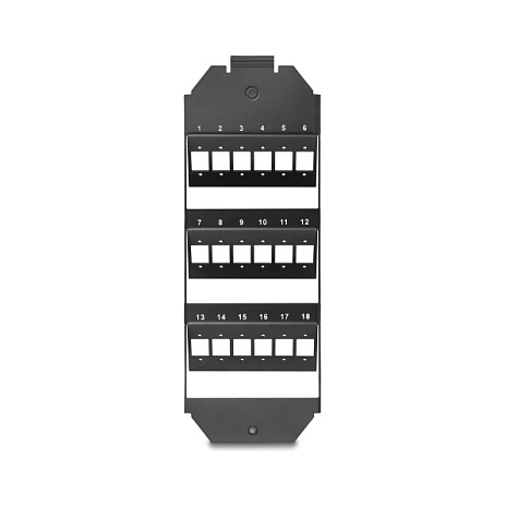 DeLOCK Soporte para Fibra Óptica de 18 Puertos para Tanques de Piso, Negro