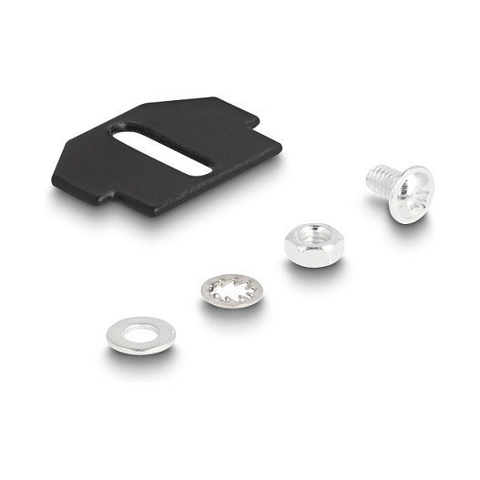 DeLOCK Soporte para Fibra Óptica de 18 Puertos para Tanques de Piso, Negro