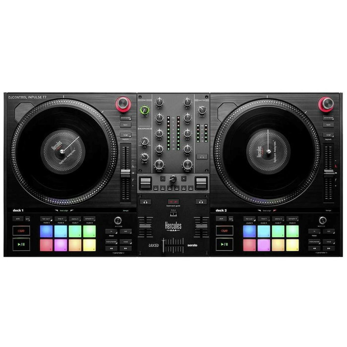 Hercules DJControl INpulse T7 - Controladora DJ motorizada negra