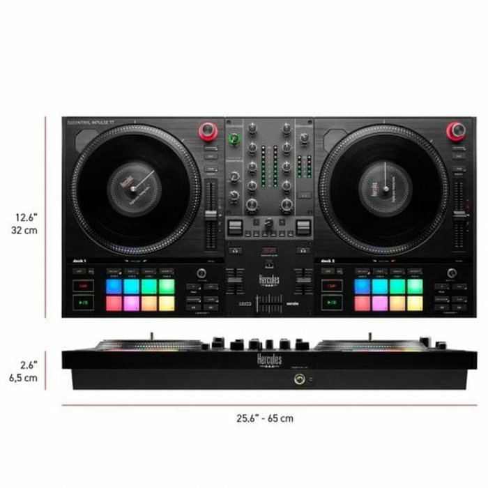 Hercules DJControl INpulse T7 - Controladora DJ motorizada negra