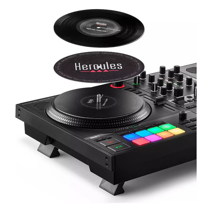Hercules DJControl INpulse T7 - Controladora DJ motorizada negra