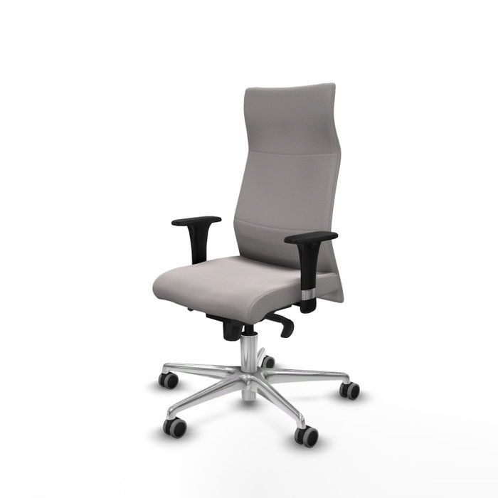 PIQUERAS Y CRESPO Sillón Albacete Blanco con Mecanismo Sincro y Base de Aluminio PIQUERAS Y CRESPO Sillón Albacete Blanco con Mecanismo Sincro y Base de Aluminio