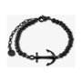 Tom Hope Pulsera Saint Perline BR Anchor Black Adj Negro