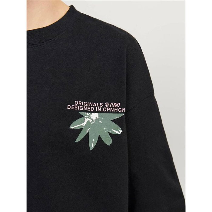 Camiseta de Manga Corta Infantil Jack & Jones tampa Back Negro Camiseta de Manga Corta Infantil Jack & Jones tampa Back Negro