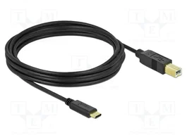DeLOCK Cable USB 2.0 Tipo-C a Tipo-B 4 m Negro