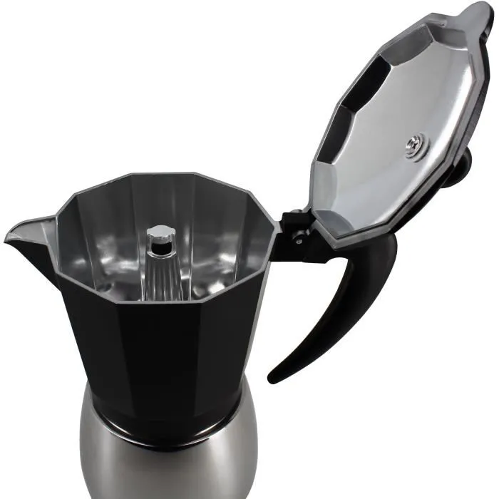 Menastyl Cafetera Italiana 3935072 Aluminio 12 Tazas Todo Tipo Fuegos Induccion