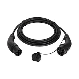 LogiLink Cable de carga para vehículo eléctrico Tipo 2 11kW 20A 10m Negro