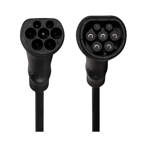 LogiLink Cable de carga para vehículo eléctrico Tipo 2 11kW 20A 10m Negro
