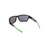 Timberland TB00001 Gafas de Sol Hombre Polarizadas Verdes Rectangulares Montura Negra Mate Cristales 65 mm