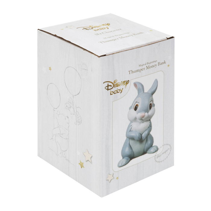 WIDDOP & CO Hucha Tambor Bambi Disney, Resina, Colorido, Mate, Thumper