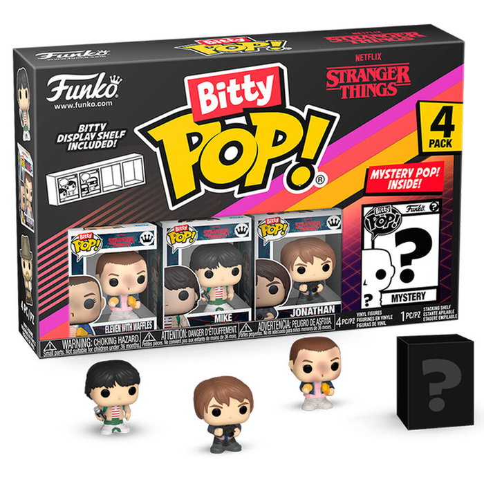 Funko Stranger Things Pack de 4 Figuras Bitty POP! Eleven