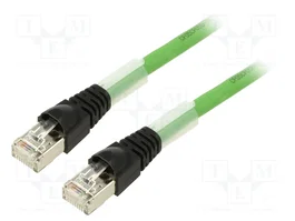 TELEGÄRTNER Patch cord S/FTP Cat 6a RJ45 2m verde