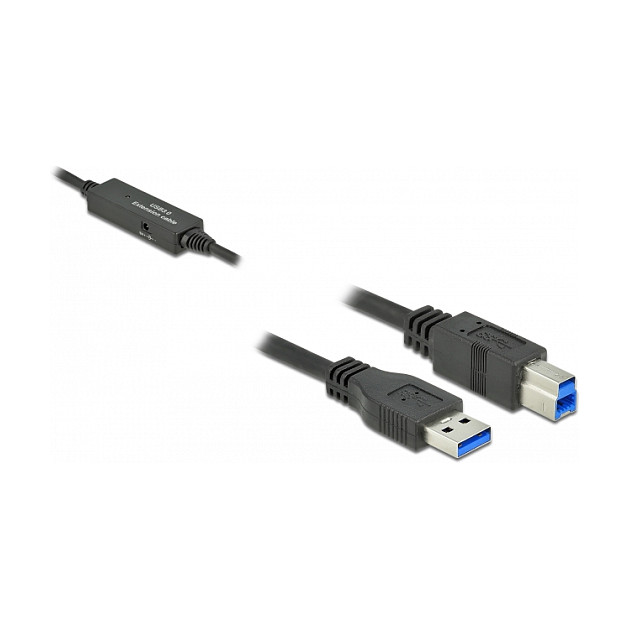DeLOCK Cable USB Activo Tipo-A a Tipo-B 5 m, 5 Gbps