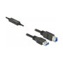 DeLOCK Cable USB Activo Tipo-A a Tipo-B 5 m, 5 Gbps
