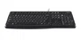 Logitech K120 920-002524 Teclado para Negocio Alámbrico USB Universal QWERTY Inglés Negro - Resistente a Salpicaduras