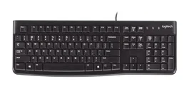 Logitech K120 920-002524 Teclado para Negocio Alámbrico USB Universal QWERTY Inglés Negro - Resistente a Salpicaduras