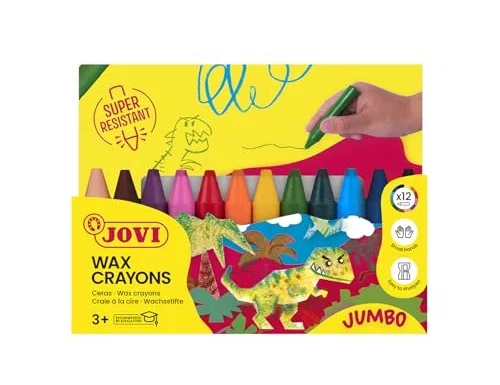 Jovi Ceras Jovicolor Jumbo Colores Surtidos Estuche de 12 unidades Jovi Ceras Jovicolor Jumbo Colores Surtidos Estuche de 12 unidades