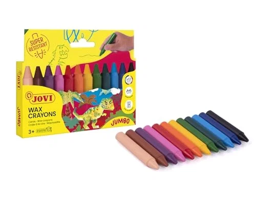 Jovi Ceras Jovicolor Jumbo Colores Surtidos Estuche de 12 unidades Jovi Ceras Jovicolor Jumbo Colores Surtidos Estuche de 12 unidades