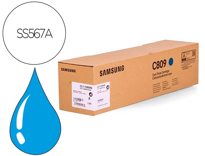 HP Cartucho de Tóner Samsung CLT-C809S Cian