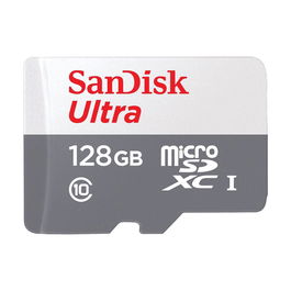 SanDisk Tarjeta de Memoria microSDXC Ultra 128 GB UHS-I Clase 10 A1, Velocidad Lectura Hasta 100 MB/s, Ideal para Smartphones, Tablets y Cámaras de Acción