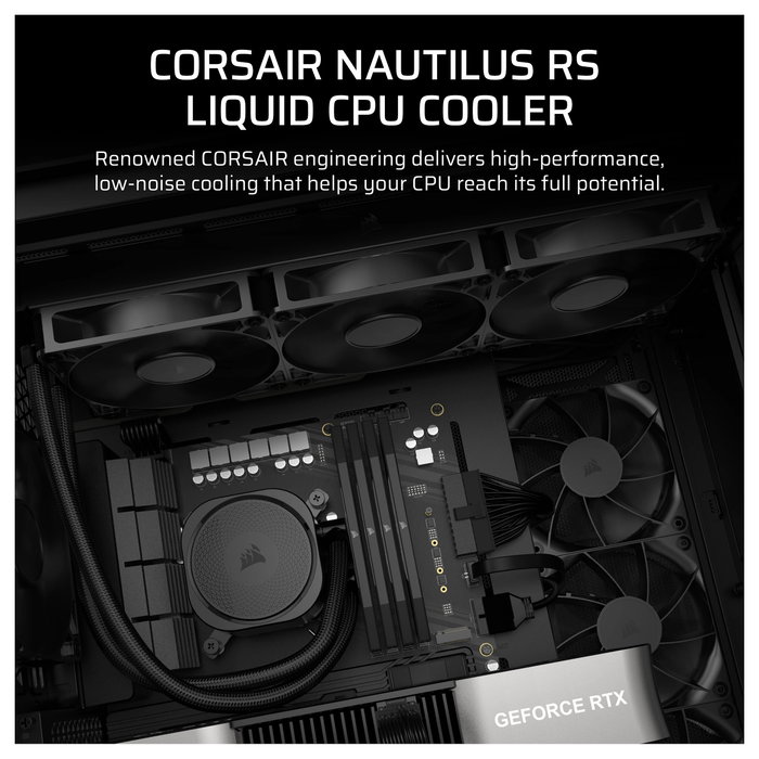 Corsair Nautilus 360 RS Sistema de refrigeración líquida todo en uno Negro Corsair Nautilus 360 RS Sistema de refrigeración líquida todo en uno Negro