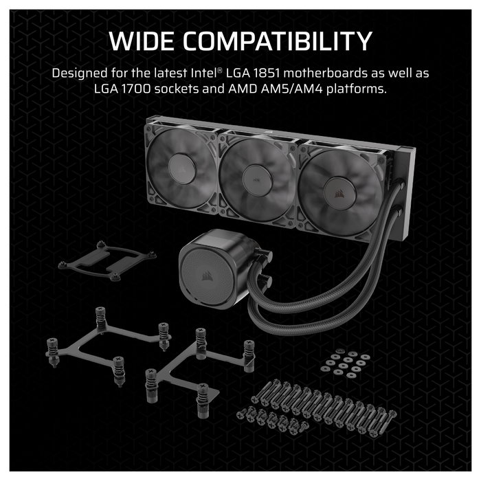 Corsair Nautilus 360 RS Sistema de refrigeración líquida todo en uno Negro Corsair Nautilus 360 RS Sistema de refrigeración líquida todo en uno Negro