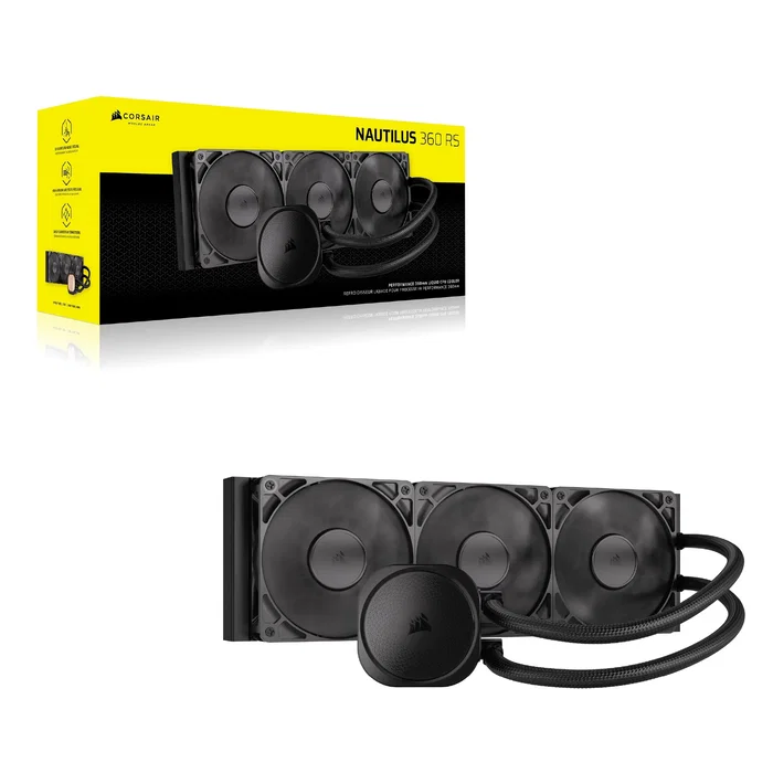 Corsair Nautilus 360 RS Sistema de refrigeración líquida todo en uno Negro Corsair Nautilus 360 RS Sistema de refrigeración líquida todo en uno Negro