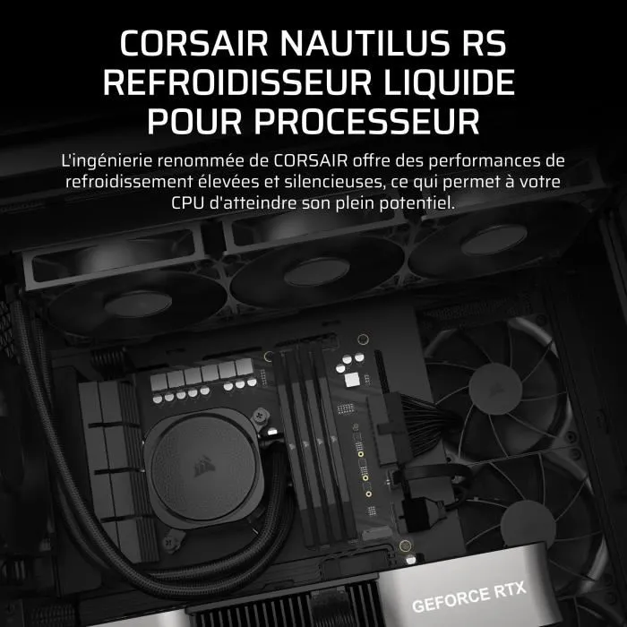 Corsair Nautilus 360 RS Sistema de refrigeración líquida todo en uno Negro Corsair Nautilus 360 RS Sistema de refrigeración líquida todo en uno Negro