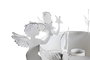 DKD Home Decor Portavelas Navidad Moderna Blanco 11 x 24 x 24 cm (2 Unidades)