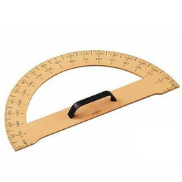 Faibo Semicírculo para Pizarra Imitación Madera 33,4 cm