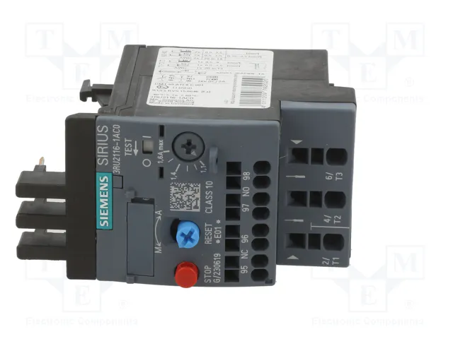 SIEMENS 3RU2116-1AC0 Relé Térmico S00 1,1-1,6A