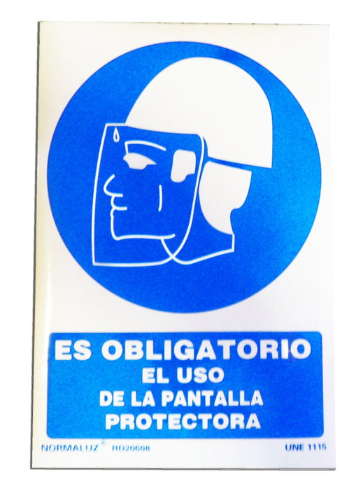 NORMALUZ Señal Obligatorio Uso de Pantalla 29,5x20 pulgadas RD20608 NORMALUZ Señal Obligatorio Uso de Pantalla 29,5x20 pulgadas RD20608