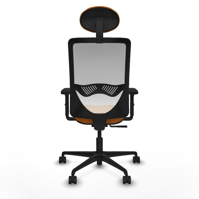 PIQUERAS Y CRESPO Silla de oficina Zulema Naranja y Blanco PIQUERAS Y CRESPO Silla de oficina Zulema Naranja y Blanco