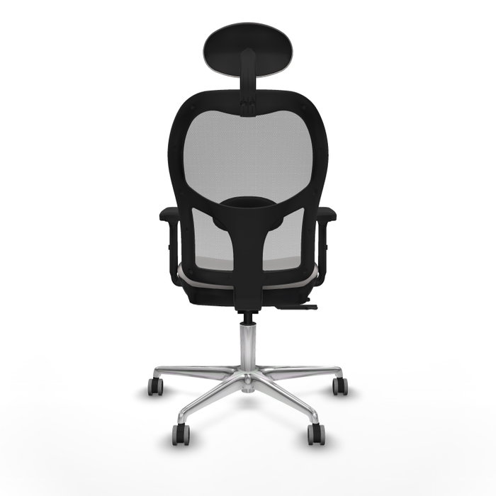 PIQUERAS Y CRESPO Silla de oficina Jorquera con mecanismo Sincro/Traslack Blanco/Gris