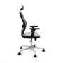 PIQUERAS Y CRESPO Silla de oficina Jorquera con mecanismo Sincro/Traslack Blanco/Gris