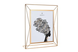 DKD Home Decor Marco de Fotos 20x25 Metal Cristal Dorado 28x5,5x33 cm