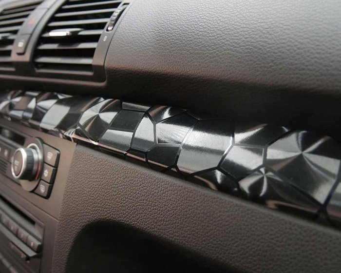 Foliatec Lámina Interior Hexágono de Película de Diseño Cockpit