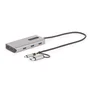 StarTech.com Adaptador Multipuerto con Doble HDMI y 3 Puertos USB-A, Plata