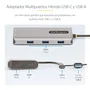 StarTech 167B-USBC-MULTIPORT Adaptador Multipuerto USB-C con Dual HDMI 4K30Hz, 3 Puertos USB-A y Dongle USB-C a USB-A - Compatible con macOS/Windows/ChromeOS y MacBooks M1/M2/M3