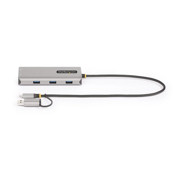 StarTech 167B-USBC-MULTIPORT Adaptador Multipuerto USB-C con Dual HDMI 4K30Hz, 3 Puertos USB-A y Dongle USB-C a USB-A - Compatible con macOS/Windows/ChromeOS y MacBooks M1/M2/M3
